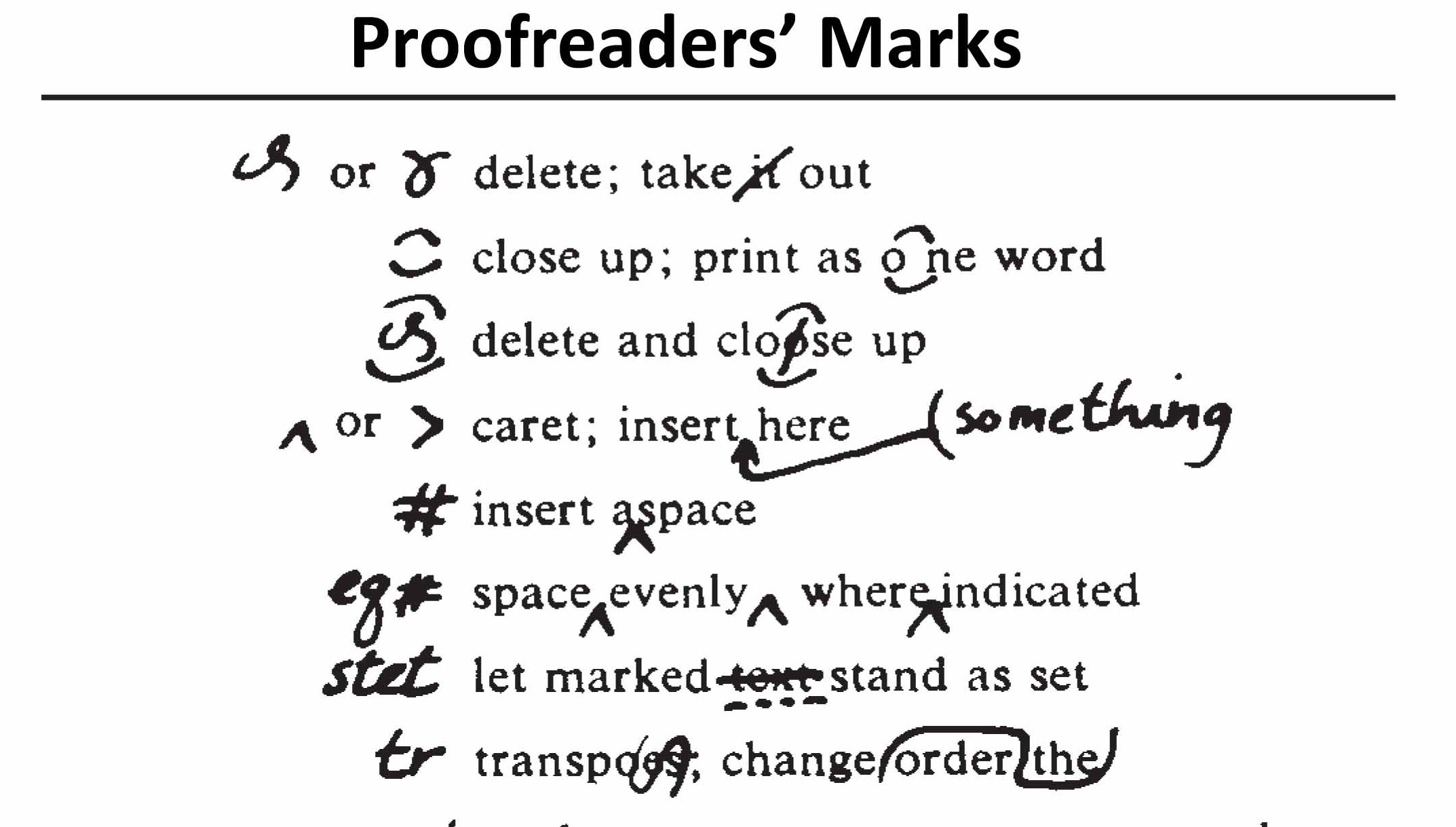 proofmarks