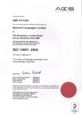 UKAS Accreditation ISO 14001:2004